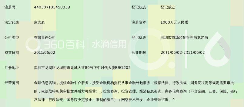深圳积米袋子金融服务有限公司_360百科