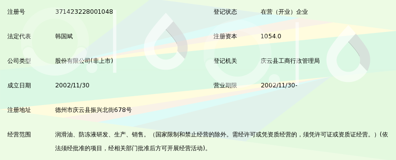 山东韩炼石油科技股份有限公司