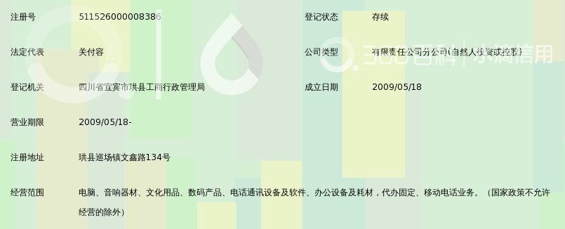 宜宾四仪商贸有限公司商业街店