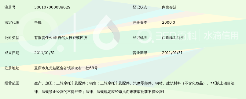 重庆力帆三轮摩托车有限公司