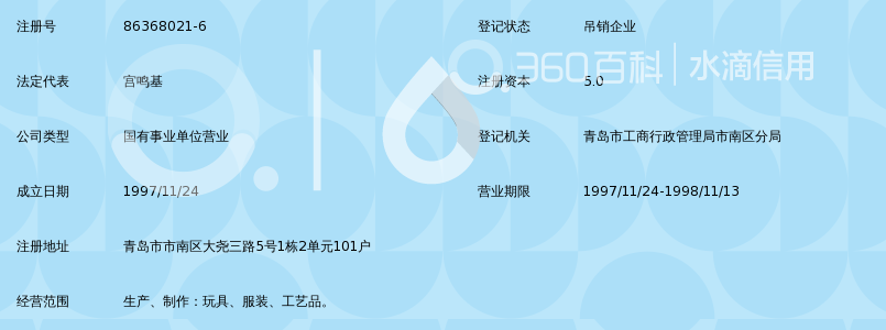 青岛市残疾人用品用具供应服务站惠康工艺品厂