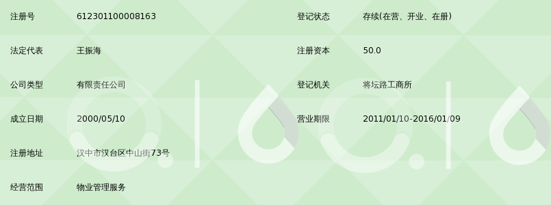 汉中市永安物业管理有限责任公司_360百科