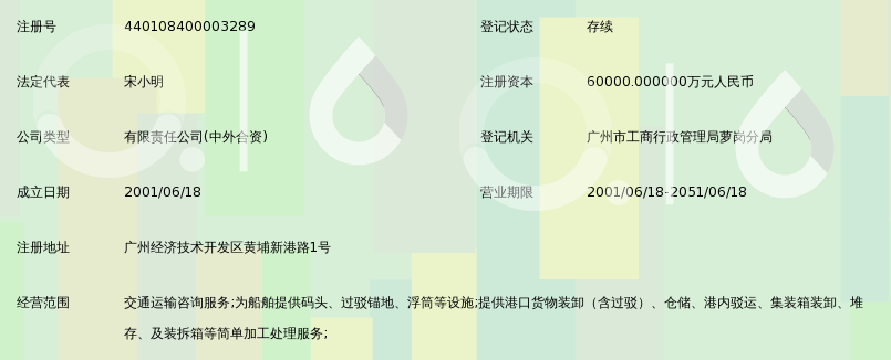 广州集装箱码头有限公司