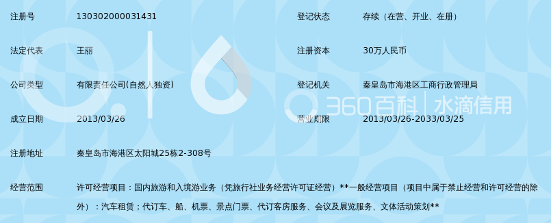 秦皇岛海悦国际旅行社有限公司