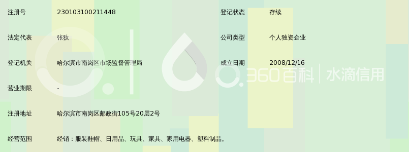 哈尔滨宾尼米奇母婴用品商行