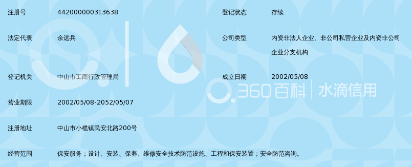 中山市保安服务总公司小榄分公司_360百科