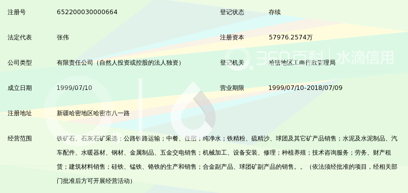 新疆钢铁雅满苏矿业有限责任公司_360百科