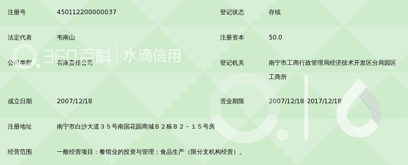 广西南宁宏牛餐饮管理有限公司_360百科