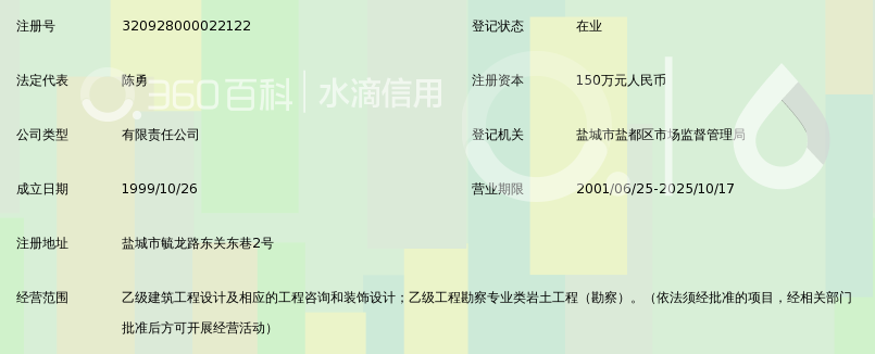 盐城市第二建筑设计院有限公司