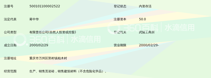 重庆市万州区郭村华旗建材有限公司_360百科
