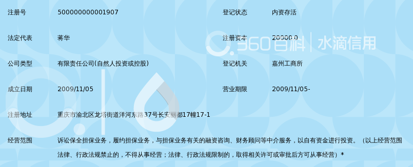 重庆汇升投资担保有限公司_360百科