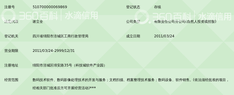 深圳市东方信腾数码技术有限公司绵阳分公司