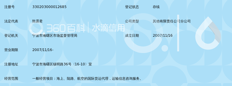 厦门汉航物流有限公司宁波分公司_360百科