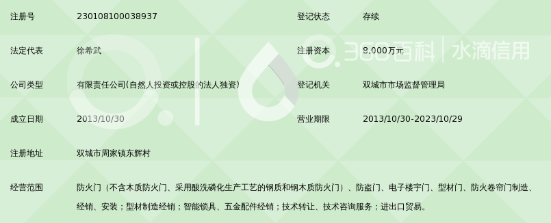 哈尔滨市鑫锚防火门制造有限公司_360百科