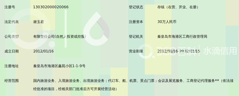 秦皇岛海外国际旅行社有限公司