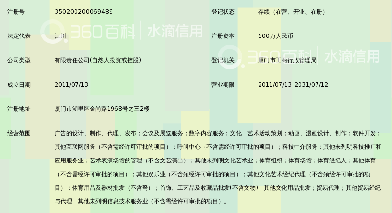 厦门优湃文化传媒有限公司_360百科