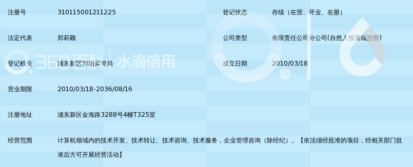 北京互联企信信息技术有限公司上海分公司